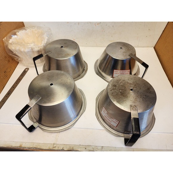 Lot 2 Fetco Grindmaster ABB1.5SS Stainless Steel Brewing Funnel Free Shipping - Picture 11 of 13